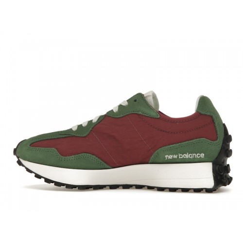 Кроссы New Balance 327 Dark Green Red - мужская сетка размеров