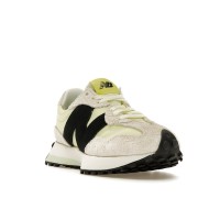 Женские New Balance 327 White Black Grey Yellow (W)