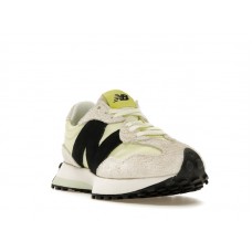 Женские кроссовки New Balance 327 White Black Grey Yellow (W)