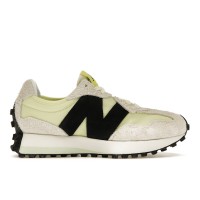 Женские кроссовки New Balance 327 White Black Grey Yellow (W)