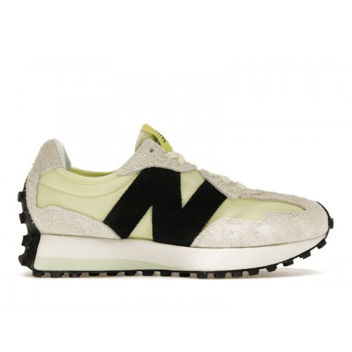 Кроссы New Balance 327 White Black Grey Yellow (W) - женская сетка размеров