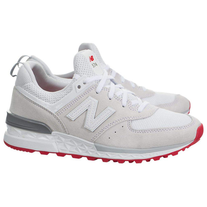 New Balance 574 Sport Off White Red (W) - женская сетка размеров New Balance 574 Sport Off White Red (W) - женская сетка размеров