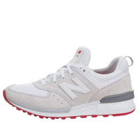 Женские New Balance 574 Sport Off White Red (W)