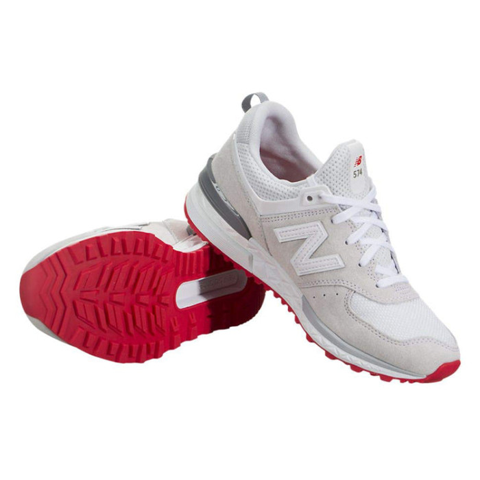 New Balance 574 Sport Off White Red (W) - женская сетка размеров New Balance 574 Sport Off White Red (W) - женская сетка размеров