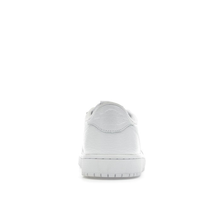 Jordan 1 Retro Low Swooshless Triple White (2025) - мужская сетка размеров Jordan 1 Retro Low Swooshless Triple White (2025) - мужская сетка размеров