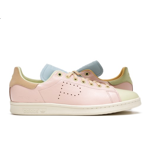 Кроссы adidas Stan Smith Palace Pink Yellow - мужская сетка размеров