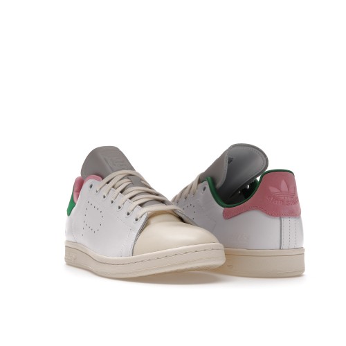 Кроссы adidas Stan Smith Palace White Green - мужская сетка размеров