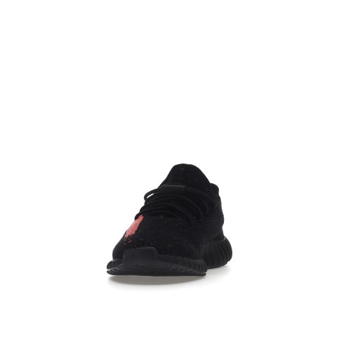 Кроссы adidas Yeezy Boost 350 V2 Core Black Red (Kids) - детская сетка размеров