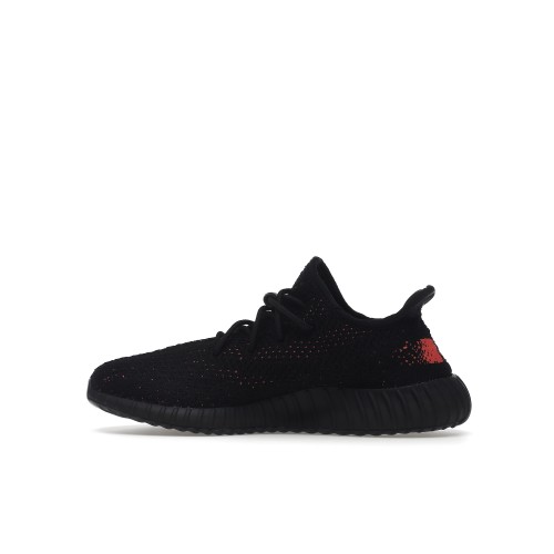 Кроссы adidas Yeezy Boost 350 V2 Core Black Red (Kids) - детская сетка размеров