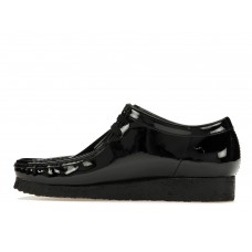 Clarks Originals Wallabee Patent Leather Boot Supreme Black