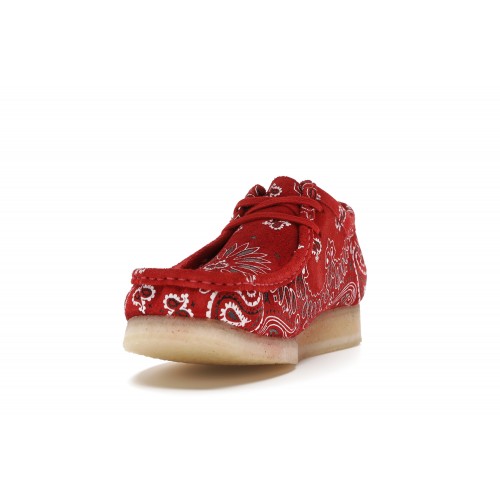 Clarks Originals Wallabee Supreme Bandana Red - мужская сетка размеров