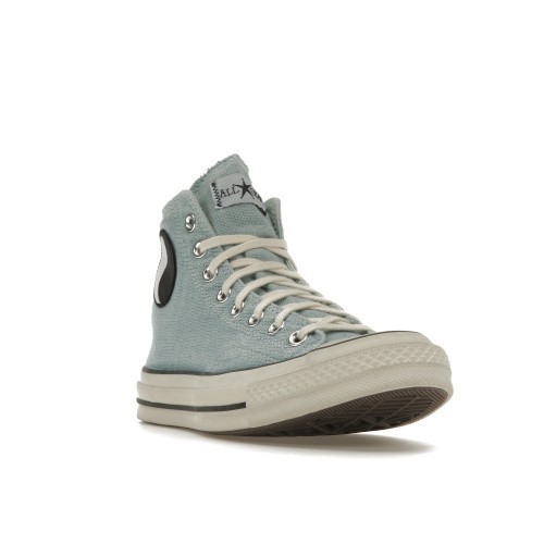 Кроссы Converse Chuck Taylor All Star 70 Hi Stussy Our Legacy Pool Blue - мужская сетка размеров