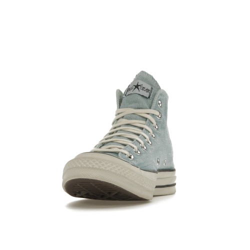Кроссы Converse Chuck Taylor All Star 70 Hi Stussy Our Legacy Pool Blue - мужская сетка размеров