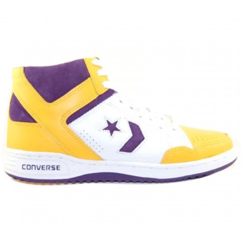 Кроссы Converse Weapon 86 Yellow Purple Vintage - мужская сетка размеров