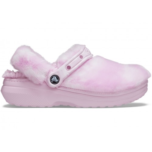 Crocs Classic Clog Fur Sure Ballerina Pink - мужская сетка размеров