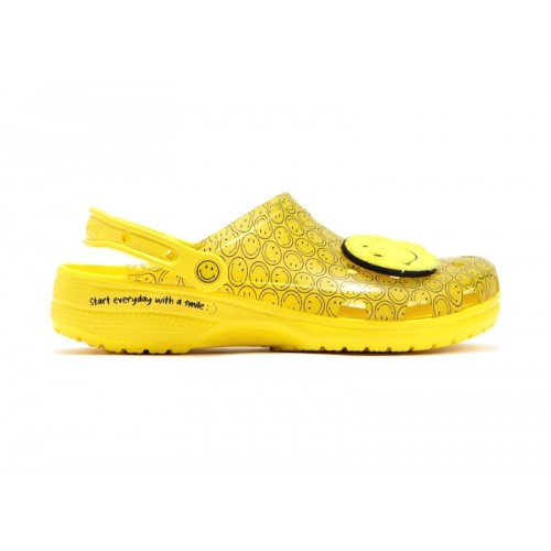 Crocs Classic Clog Translucent Smiley - мужская сетка размеров