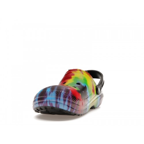 Crocs Classic Tie-Dye Lined Clog Multi Black - мужская сетка размеров