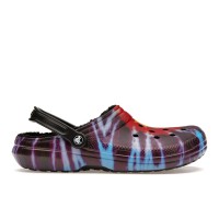 Crocs Classic Tie-Dye Lined Clog Multi Black