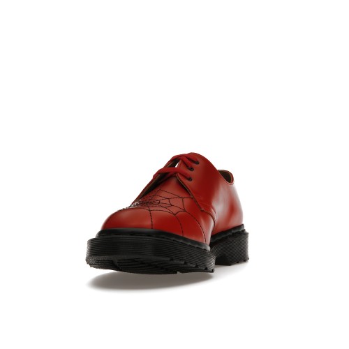 Dr. Martens 3-Eye Supreme Spiderweb Red - мужская сетка размеров