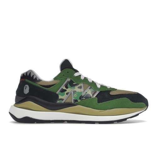 Кроссы New Balance 57/40 BAPE Green - мужская сетка размеров