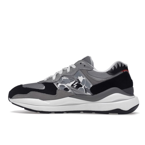 Кроссы New Balance 57/40 BAPE Grey - мужская сетка размеров