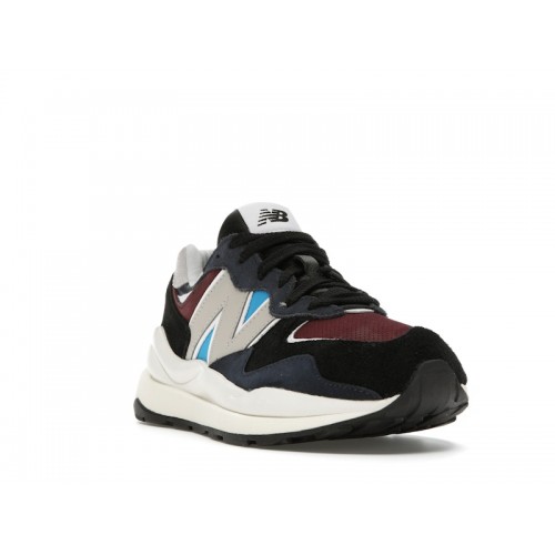 Кроссы New Balance 57/40 Black Navy Burgundy - мужская сетка размеров