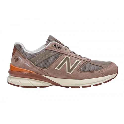 Кроссы New Balance 990v5 Slow Steady Club MiUSA Brown - мужская сетка размеров