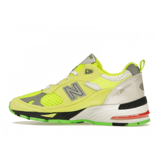 Кроссы New Balance 991 MiUK Aries Neon - мужская сетка размеров