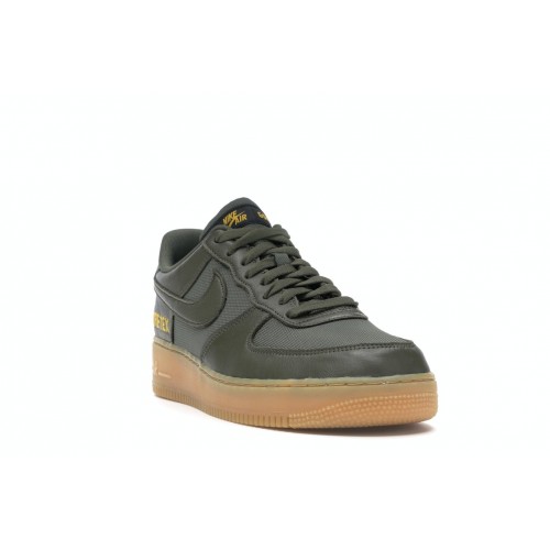 Кроссы Nike Air Force 1 Gore-tex Low Olive Gum - мужская сетка размеров