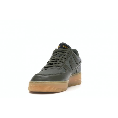 Кроссы Nike Air Force 1 Gore-tex Low Olive Gum - мужская сетка размеров
