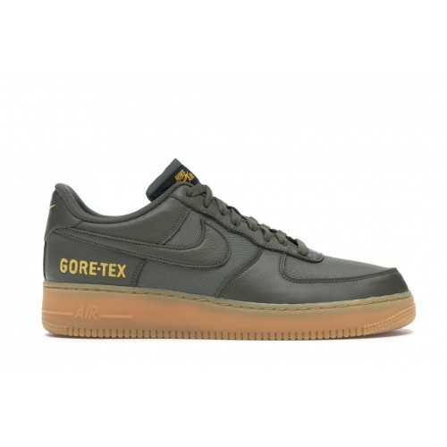 Кроссы Nike Air Force 1 Gore-tex Low Olive Gum - мужская сетка размеров