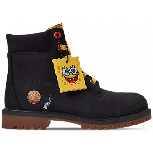 Timberland 6" Boot Spongebob Black (PS) - детская сетка размеров