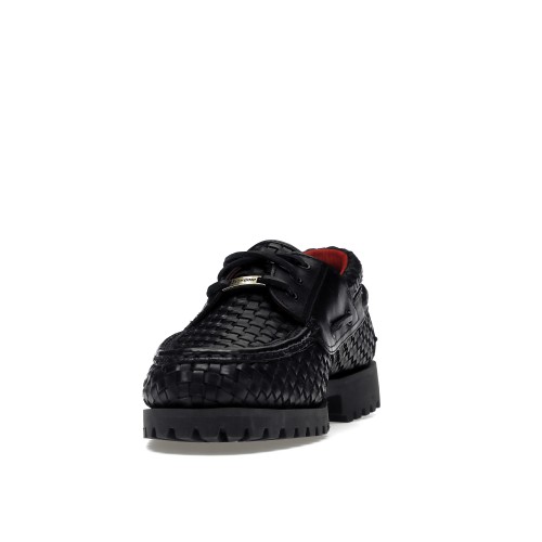 Timberland Woven Leather 3-Eye Lug Supreme Black - мужская сетка размеров