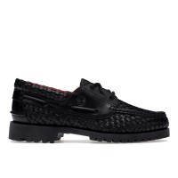 Timberland Woven Leather 3-Eye Lug Supreme Black