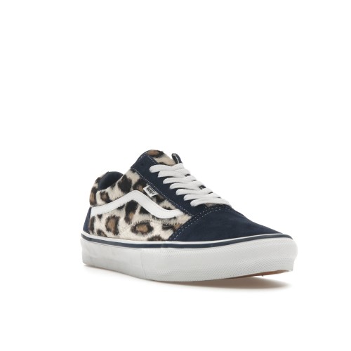 Кроссы Vans Old Skool Supreme Leopard Navy - мужская сетка размеров