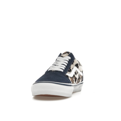 Кроссы Vans Old Skool Supreme Leopard Navy - мужская сетка размеров