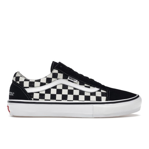 Кеды Vans Old Skool Supreme Swarovski Black - мужская сетка размеров