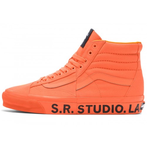 Кроссы Vans OTW Sk8-Hi Clash the Wall SR. Studio LA. CA Orange - мужская сетка размеров