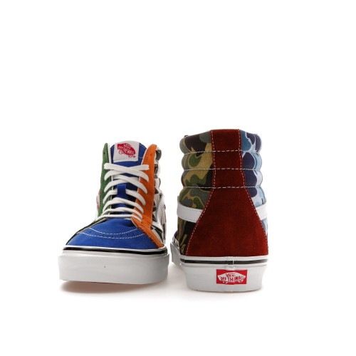 Кроссы Vans Sk8-Hi DX Bape Multi Camo - мужская сетка размеров