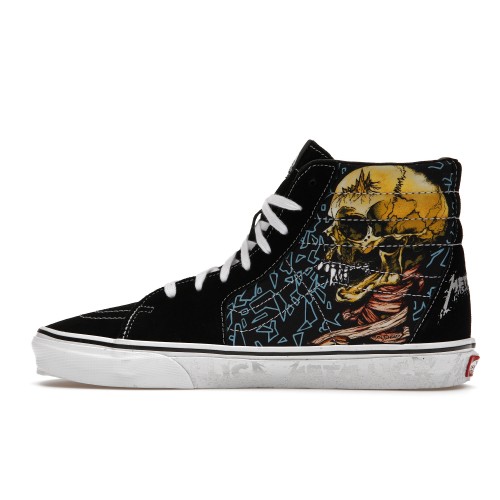 Кроссы Vans Sk8-Hi Metallica The Black Album 30th Anniversary - мужская сетка размеров