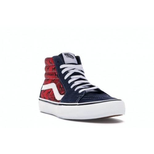 Кроссы Vans Sk8-Hi Supreme Diamond Plate Navy - мужская сетка размеров