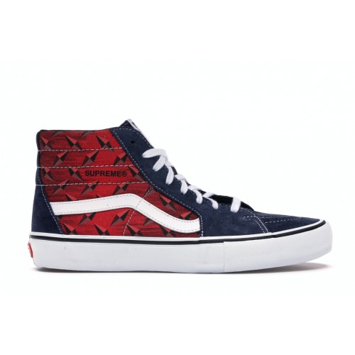 Кроссы Vans Sk8-Hi Supreme Diamond Plate Navy - мужская сетка размеров