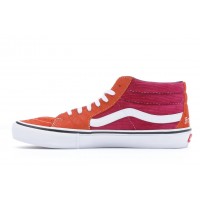 Кеды Vans Sk8-Mid Supreme Croc Corduroy Fuchsia