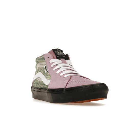 Кроссы Vans Skate Grosso Mid Supreme Dollar Pink - мужская сетка размеров