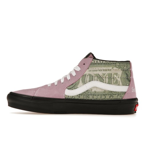 Кроссы Vans Skate Grosso Mid Supreme Dollar Pink - мужская сетка размеров