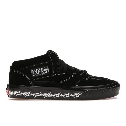 Кроссы Vans Skate Half Cab Supreme Tribal Barbed Wire Black - мужская сетка размеров