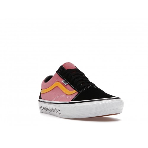 Кеды Vans Skate Old Skool Supreme Tribal Barbed Wire Pink - мужская сетка размеров