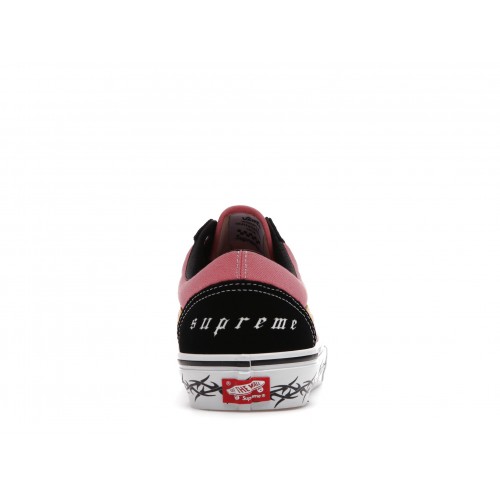 Кеды Vans Skate Old Skool Supreme Tribal Barbed Wire Pink - мужская сетка размеров