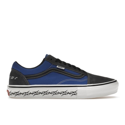 Кеды Vans Skate Old Skool Supreme Tribal Barbed Wire Royal - мужская сетка размеров