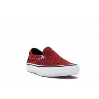 Кеды Vans Slip-On Supreme Diamond Plate Red